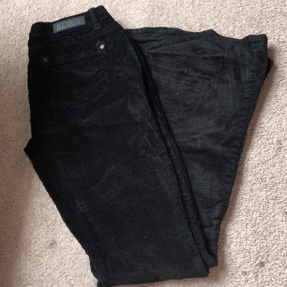 black corduroy bell bottoms
